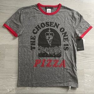 NEW Disney x Junk Food "The Chosen One Is Pizza" Pixar Toy Story‎ T-Shirt Size S